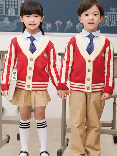 秋季园服校服毛衣三件套