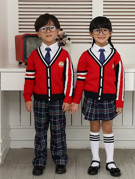 冬季新款毛衣三件套礼服校服